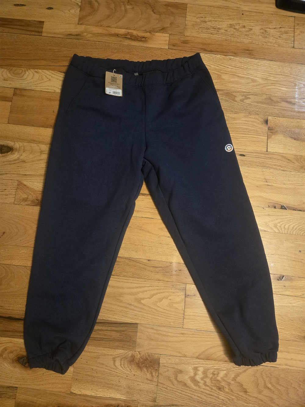 Womems Patagonia Navy Sweatpants with Small Logo